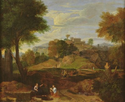 Klassische Landschaft von Jean Francois, the Younger Millet